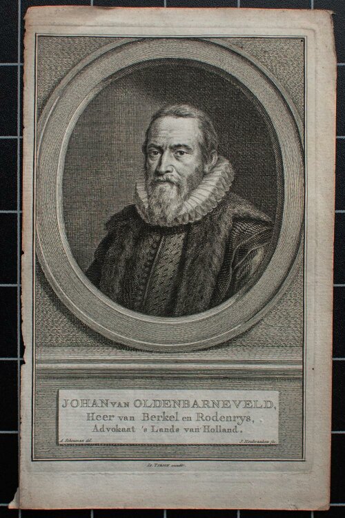 Jacobus Houbraken - Johan van Oldenberneveld - Kupferstich - um 1750