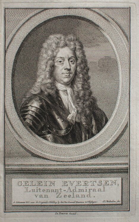 Jacobus Houbraken - Gelein Evertsen - Kupferstich - um 1750