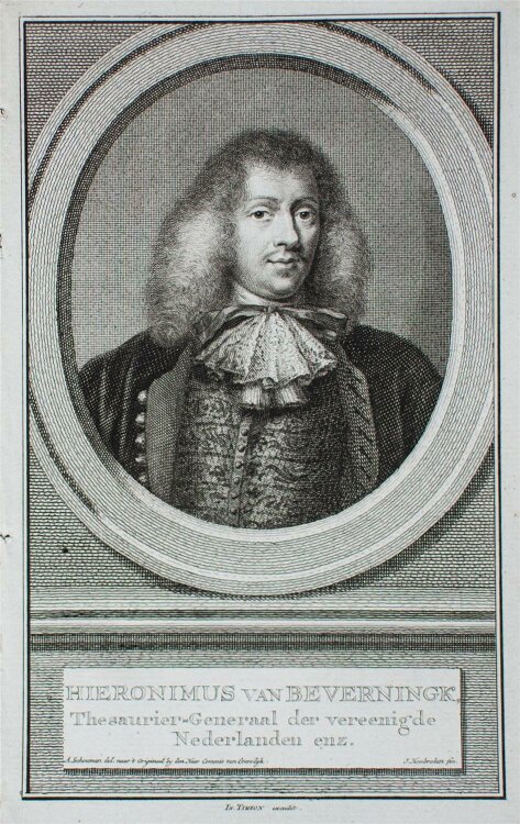 Jacobus Houbraken - Hieronymus van Beverningh, Diplomat - o.J. - Kupferstich
