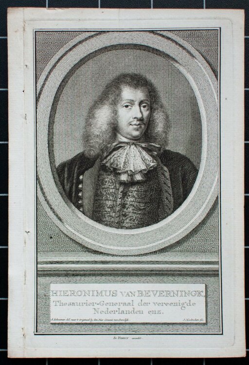 Jacobus Houbraken - Hieronimus van Beverningk - Kupferstich - um 1750