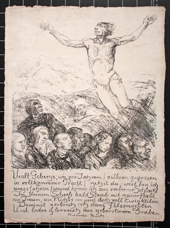 Adolf Schinnerer - Illustration zu Ricarda Huch - o.J. -...