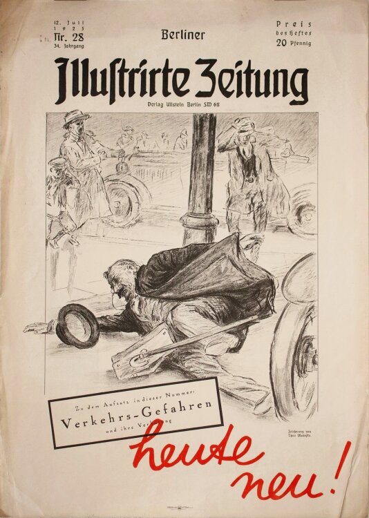 Theo Matejko - o. T. (Berliner Illustrierte Zeitung) - Probe Offsetdruck - 1925