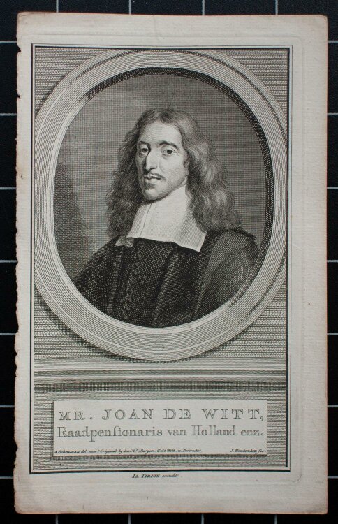 Jacobus Houbraken - Johan de Witt, Staatsmann - o.J. - Kupferstich