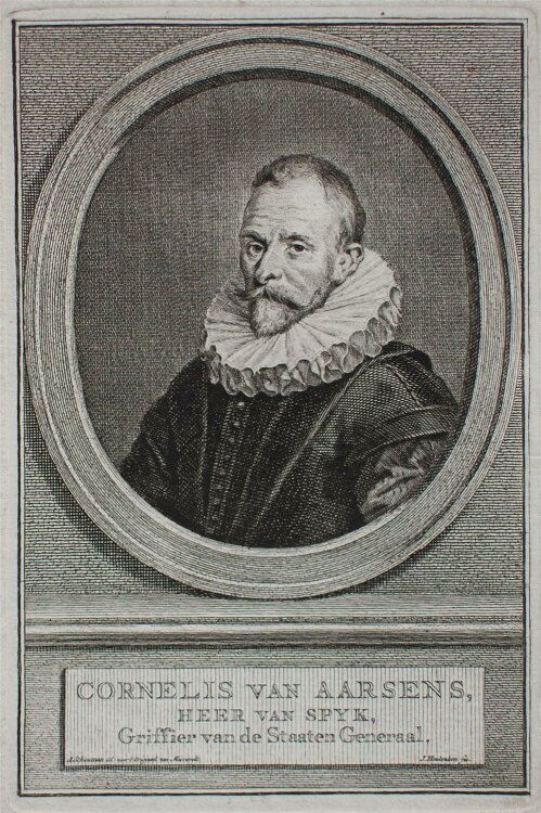 Jacobus Houbraken - Cornelis van Aerssen, Staatsmann - o.J. - Kupferstich