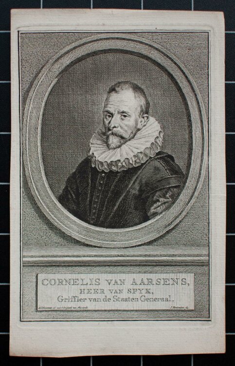 Jacobus Houbraken - Cornelis van Aarsens - Kupferstich - um 1750