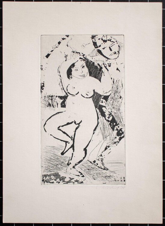 Linde Bischof - Tänzerin - Radierung - 1978 - 12/12