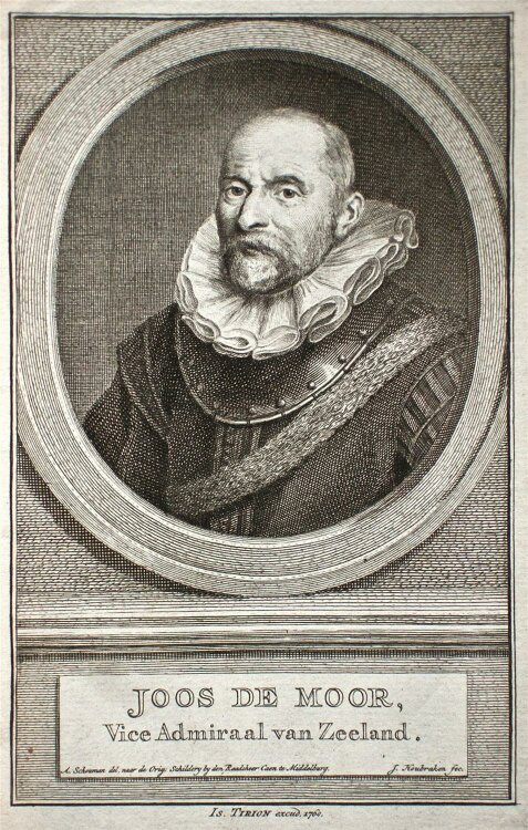 Jacobus Houbraken - Porträt Jos de Moor -...