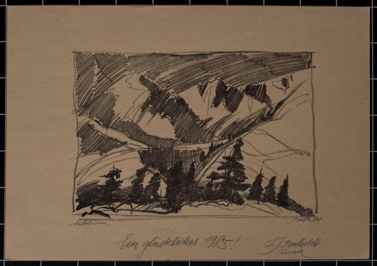 Jochen Bertholdt - Mittelasien - Lithographie - 1984