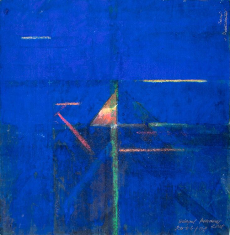Sabine Peuckert - Im Blau - Mischtechnik auf Leinwand - 2008