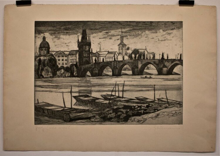 Siegfried Schümann - Prag, Karlsbrücke (Carlo mostu) - o.J. -
