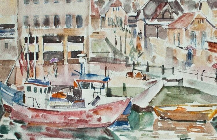 Sonja Wüsten - Warnemünde - 1994 - Aquarell