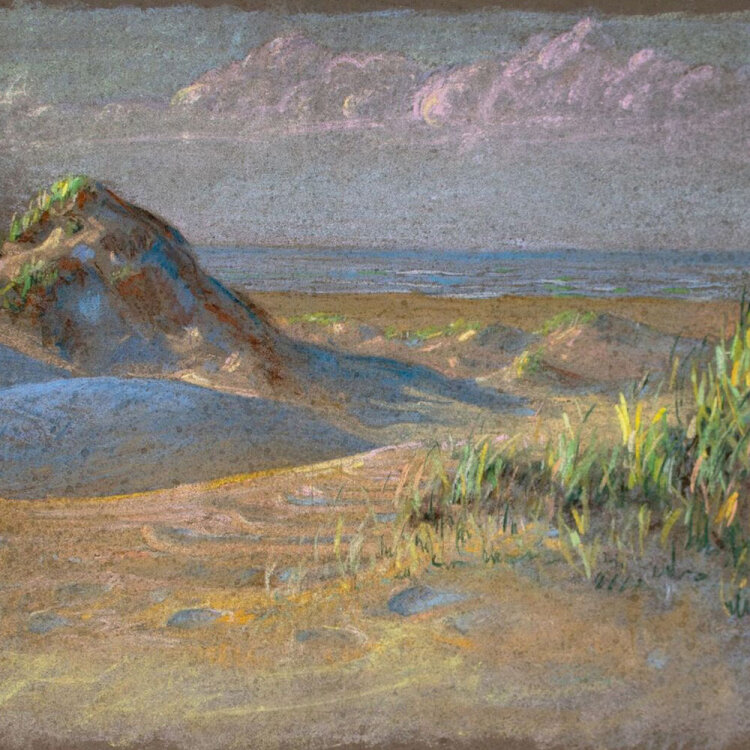 unleserlich signiert - Landschaft - 1928 - Pastell