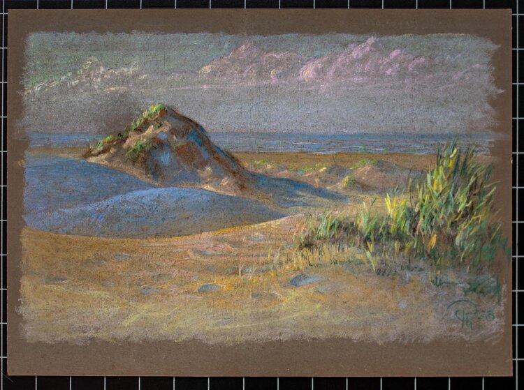 unleserlich signiert - Landschaft - 1928 - Pastell