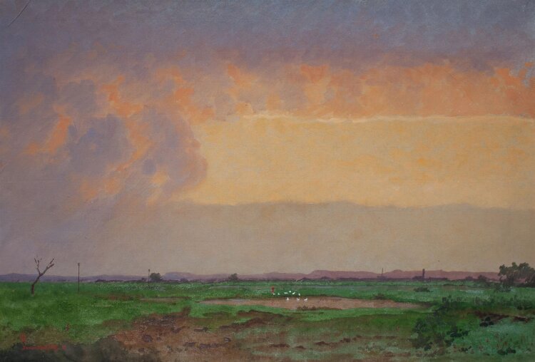 Manfred Lindemann-Frommel - Donaustauf  - Gouache - 1921
