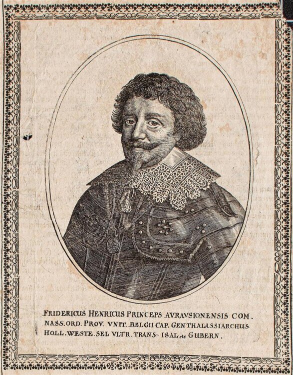 Unbek. Künstler - Friedrich Heinrich Prinz von Oranien - Kupferstich - 1639