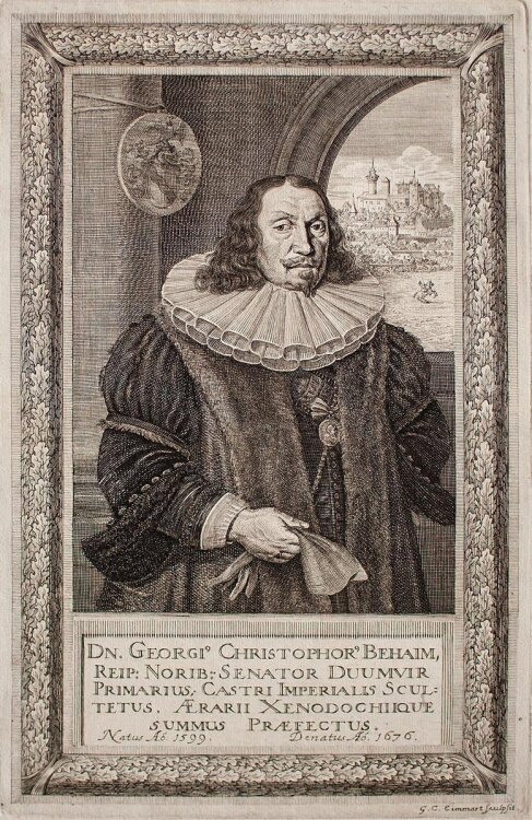 Georg Christoph Eimmart - Porträt Christoph Behaim -...