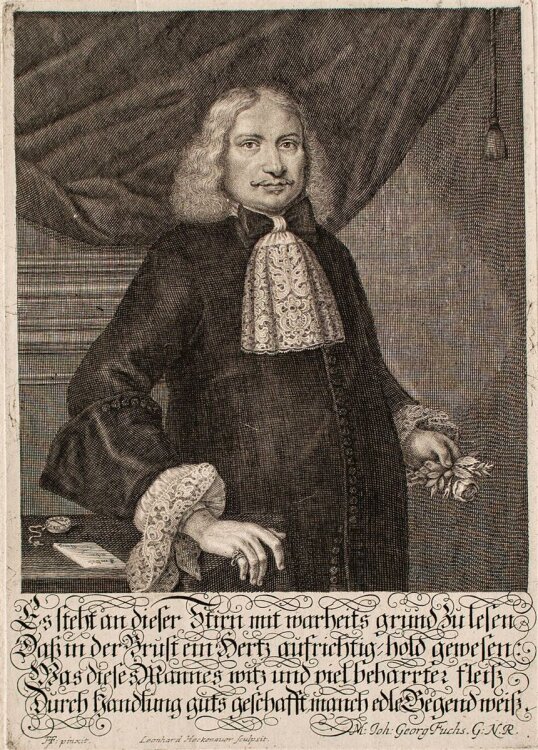 Leonard Heckenauer - Porträt Johann Georg Fuchs -...