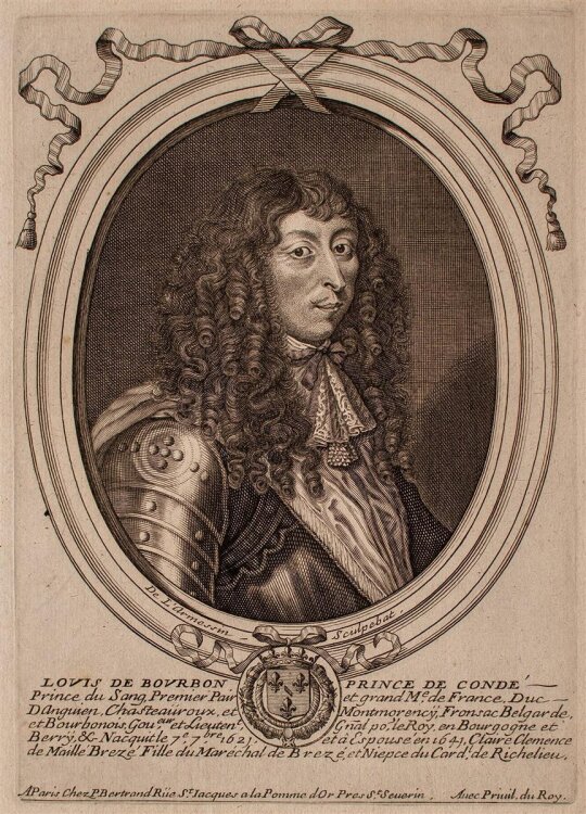 Nicolas II lAîné Larmessin - Louis de Bourbon - Kupferstich - o.J.