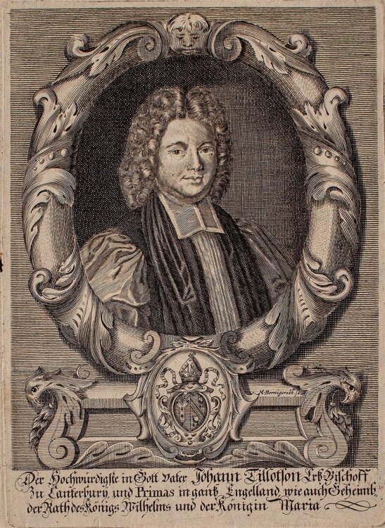 Martin Bernigeroth - Porträt Johann Tillotson -...