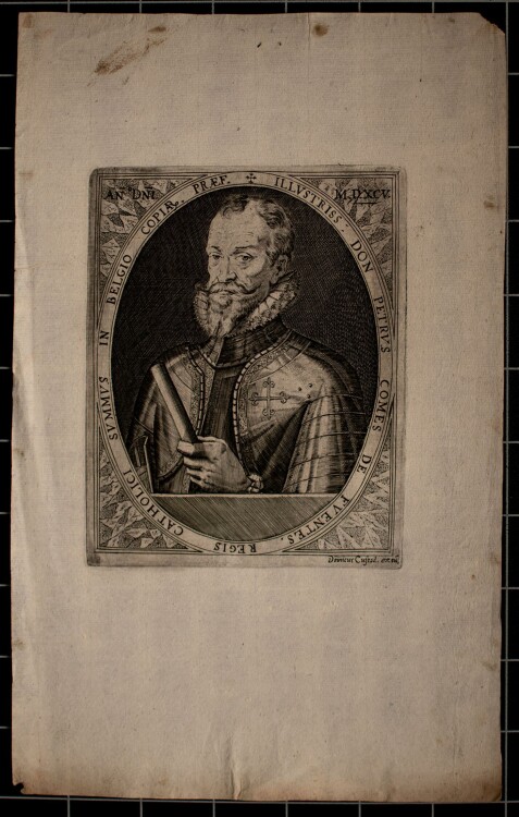 Dominicus Custos - Porträt Petrus Comes de Fuentes - Kupferstich - o.J.