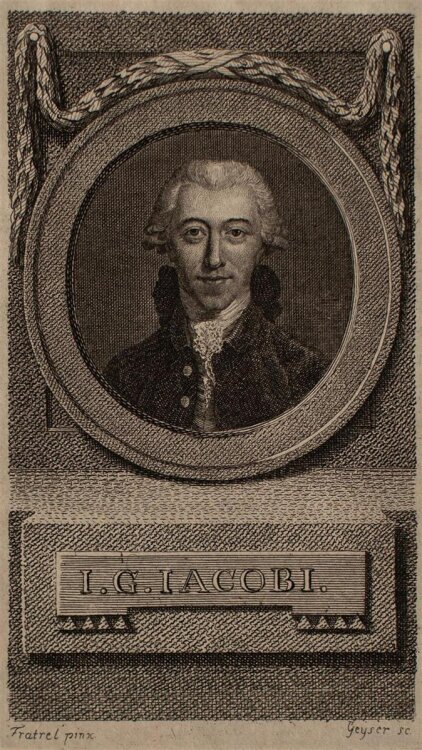 Christian Gottlieb Geyser - Porträt I. G. Iacobi - Kupferstich - o.J.
