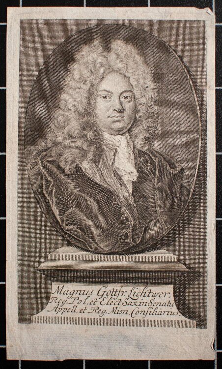 Unbekannter Künstler - Porträt Magnus Gottfried Lichtwer- Kupferstich - o.J.