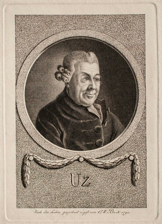 Christoph Wilhelm Bock - Porträt UZ - Kupferstich -...