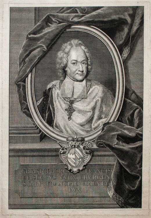 Johann Christroph Sysang - Christoph Franz von Hutten - Kupferstich - o.J.