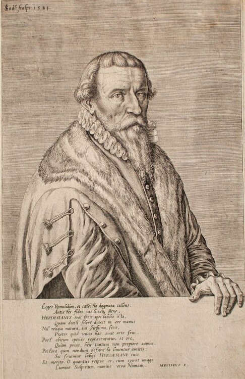 Johannes Sadeler - Porträt Christoph Herdesianus -...