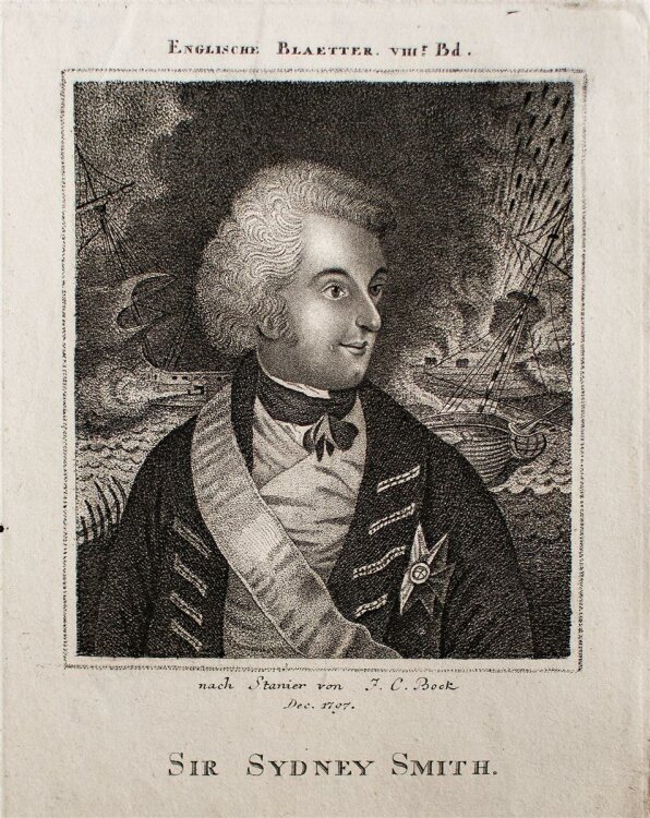 Johann Carl Bock - Porträt Sir Sidney Smith -...