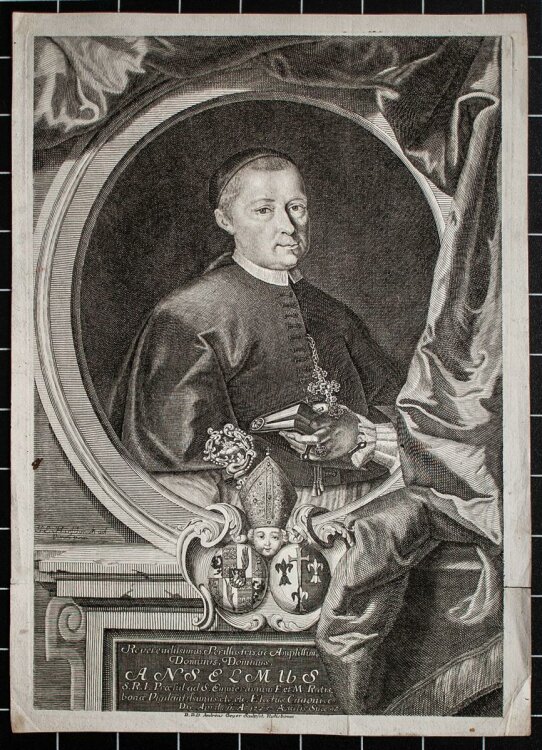 Andreas Geyer - Porträt Anselmus - Kupferstich - o.J.