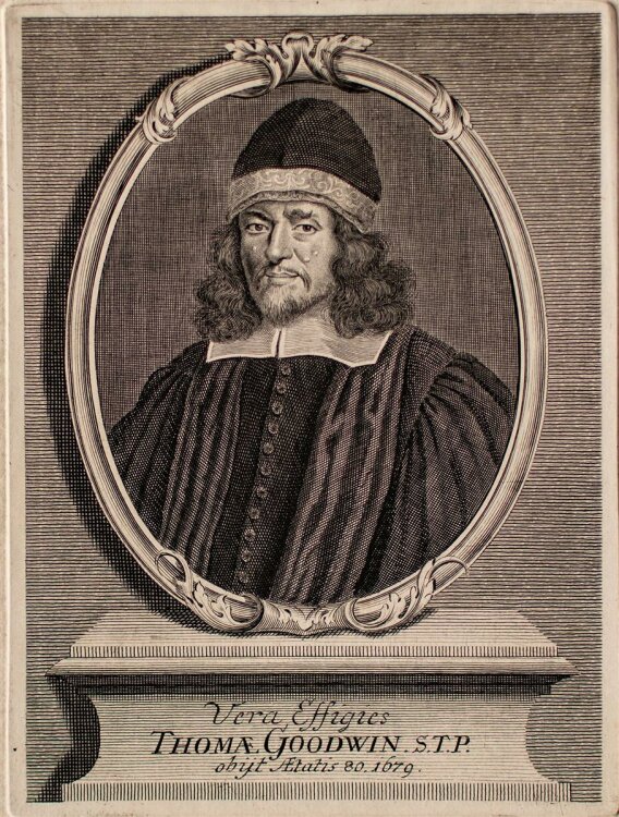 Robert White - Porträt Thomas Goodwin - Kupferstich - 1679