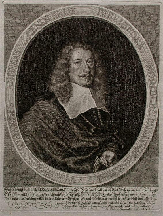 Bartholomäus Kilian - Porträt Johannes Andreas...