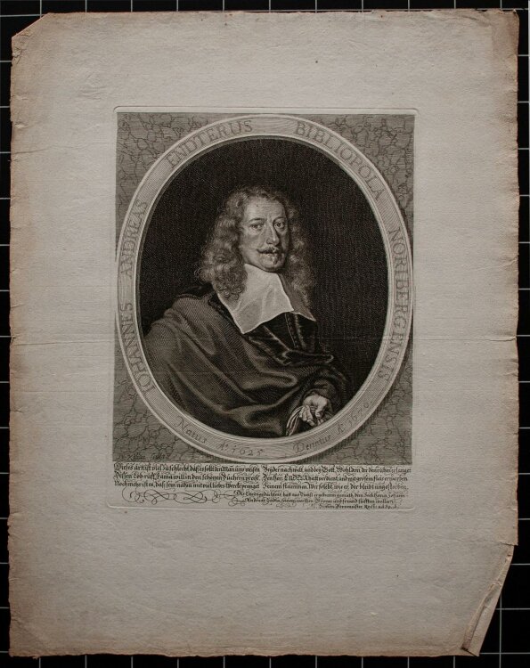 Bartholomäus Kilian - Porträt Johannes Andreas...