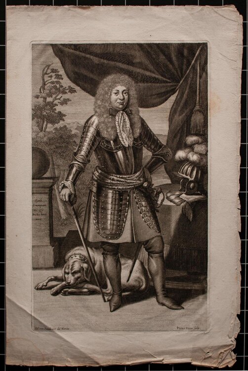 Philipp Kilian - Porträt Herzog Albrecht von Sachsen-Gotha-Altenburg - o.J. - Kupferstich