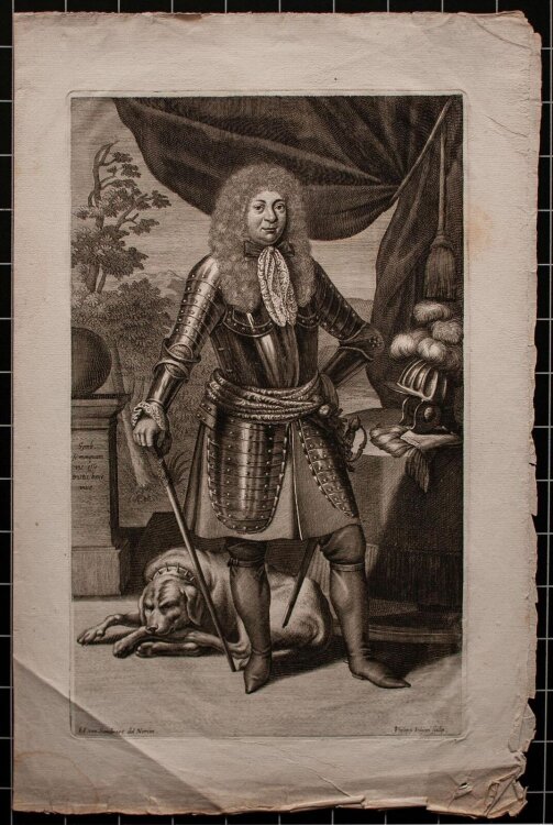 Philipp Kilian - Porträt Herzog Albrecht von Sachsen-Gotha-Altenburg - o.J. - Kupferstich