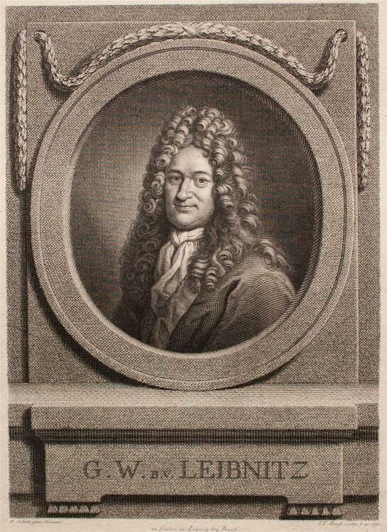 Johann Friedrich Bause - Porträt Gottfried Wilhelm...