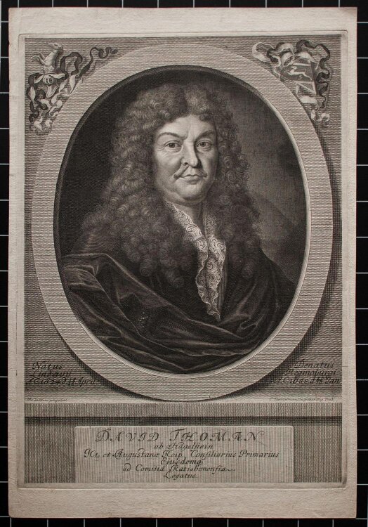 Elias Hainzelmann - Porträt David Thoman - Kupferstich - o.J.