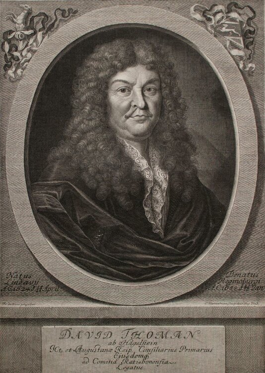 Elias Hainzelmann - Porträt David Thoman - Kupferstich - o.J.