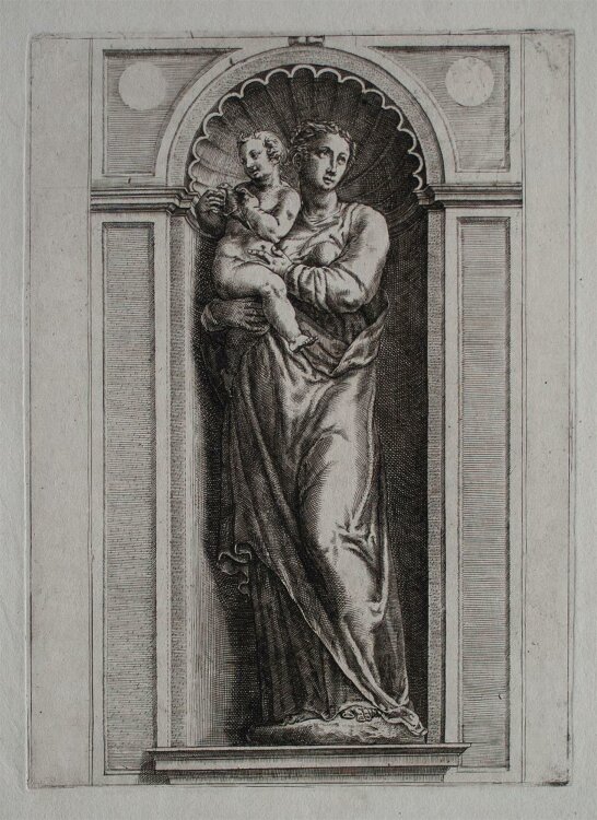 Cherubino Alberti - Madonna mit Kind - o.J. - Kupferstich