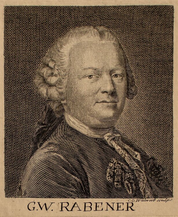 Georg Christoph Walwert - Porträt Rabener -...