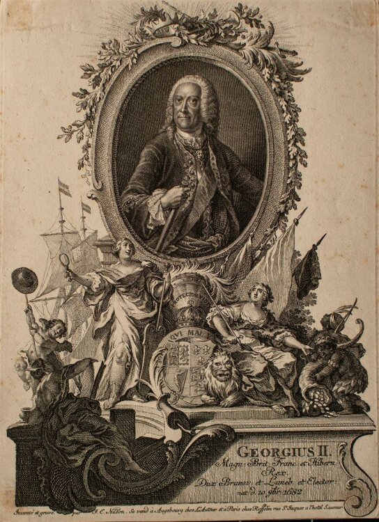 Johannes Esaias Nilson - Georgius II. - Kupferstich - o. J.