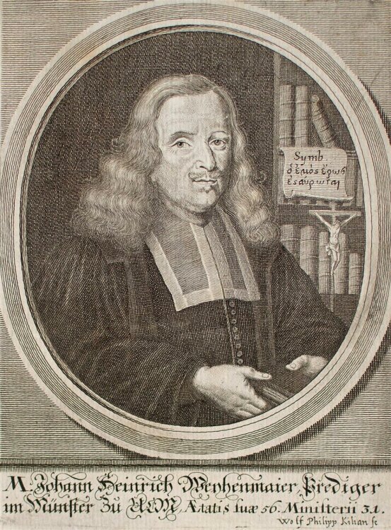 Philipp Kilian - Porträt Johann Heinrich Weyhenmayer...