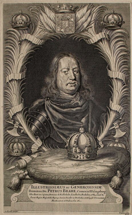 Charles I. Grignion - Porträt Petrus Brahe -...