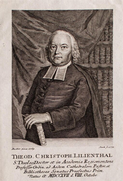 Johann Michael Stock - Porträt Christoph Lilienthal...