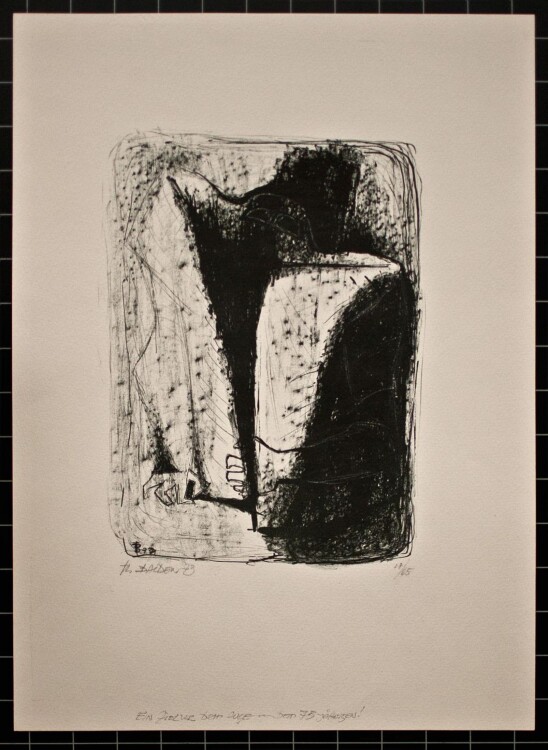 Theo Balden - Bedrohung II - 1973 - Lithografie