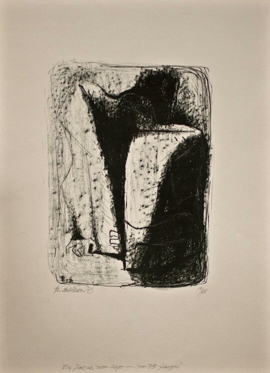 Theo Balden - Bedrohung II - Lithographie - 1973 - 18/65