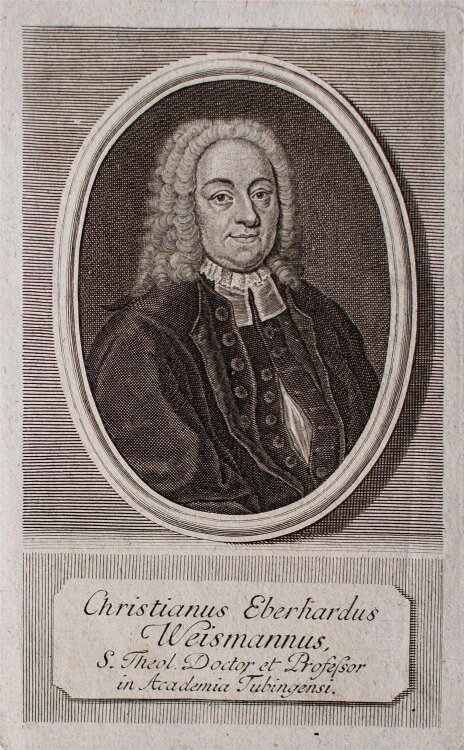 Martin Bernigeroth - Porträt Christian Eberhard Weißmann - Kupferstich - o. J.