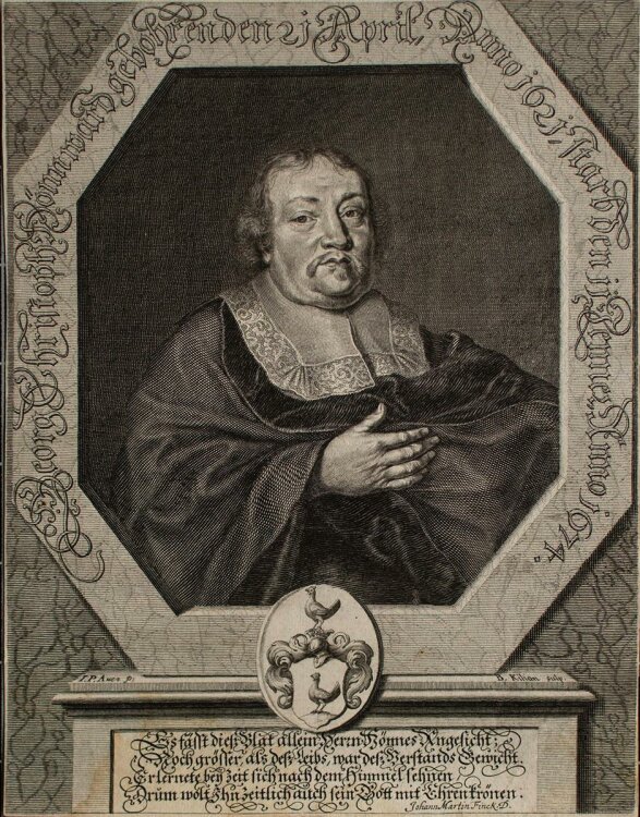 Bartholomäus Kilian - Porträt Georg Christian...