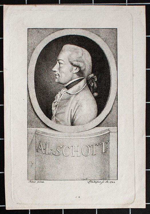 Abraham Wolfgang Küfner - Porträt A. L. Schott - Kupferstich - 1788